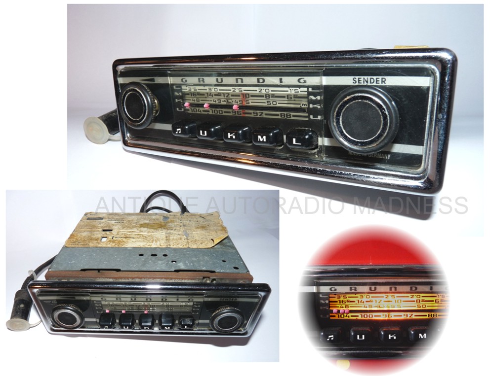 Oldschool GRUNDIG car radio model AutoSuper WLK 4000a