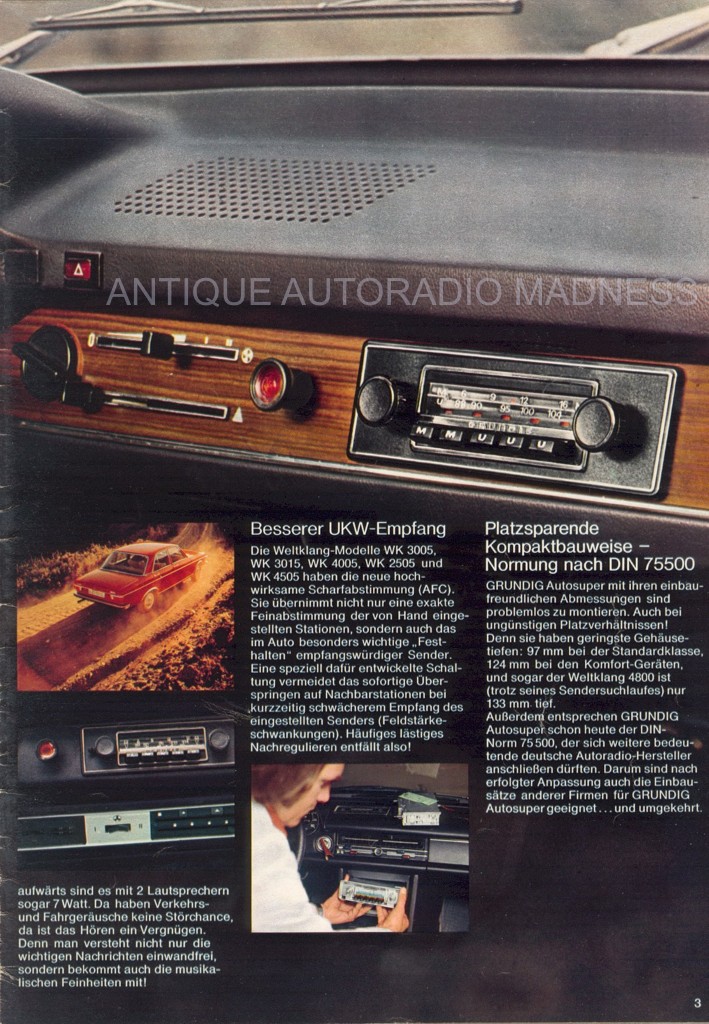 Catalogue vintage GRUNDIG car stereo 1974 (Allemagne) - 3