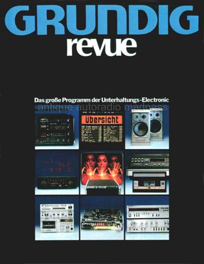 Vintage general GRUNDIG catalog 1981 - Extracts - p01