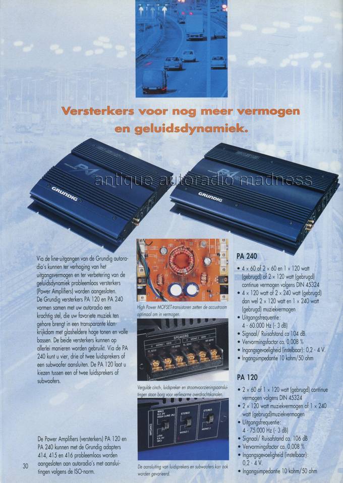Vintage GRUNDIG car stereo catalog - 1995 - Belgium (NL) - p30
