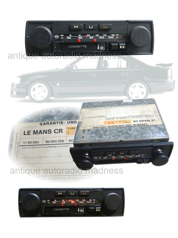 Original classic OPEL car stereo - Model GRUNDIG Le Mans CR - year 1981