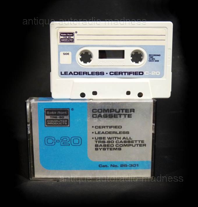 Computer cassette TRS-80 (Radio Shack) model C-20