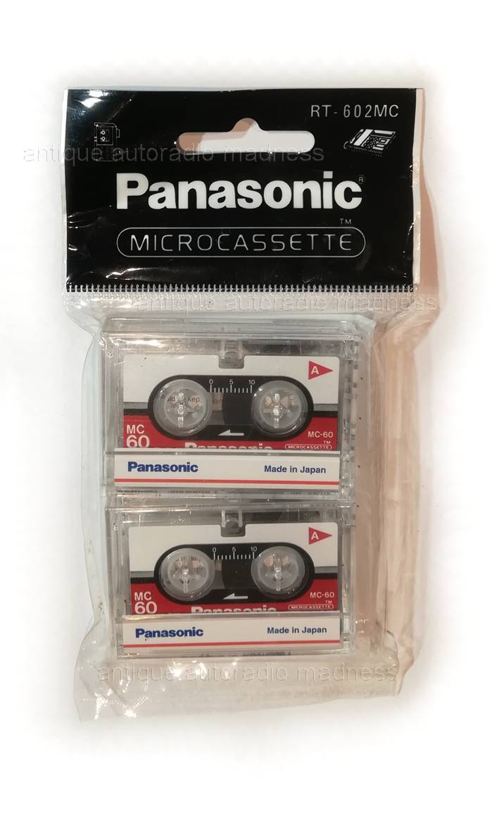 Microcassettes PANASONIC neuves pour répondeur téléphonique - Dictaphone - modèle  RT-602MC emballage d'origine
