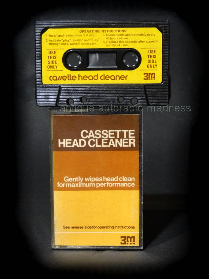 Vintage 3M compact audio mini cassette: Head cleaner 