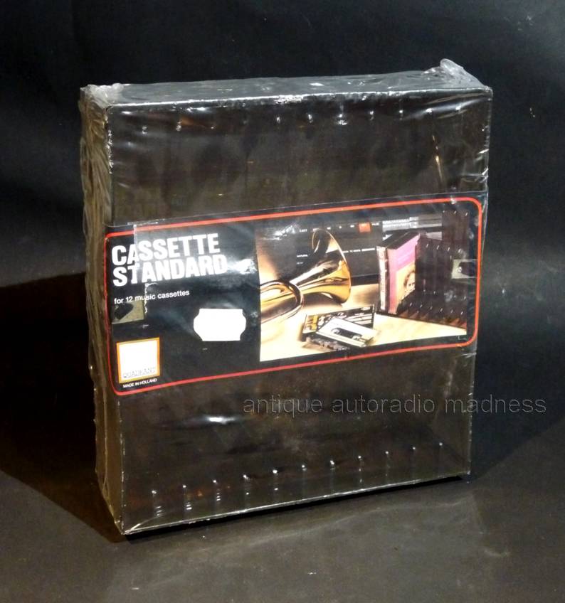 Vintage Storage box for compact audio mini cassettes - 2 x 12  New