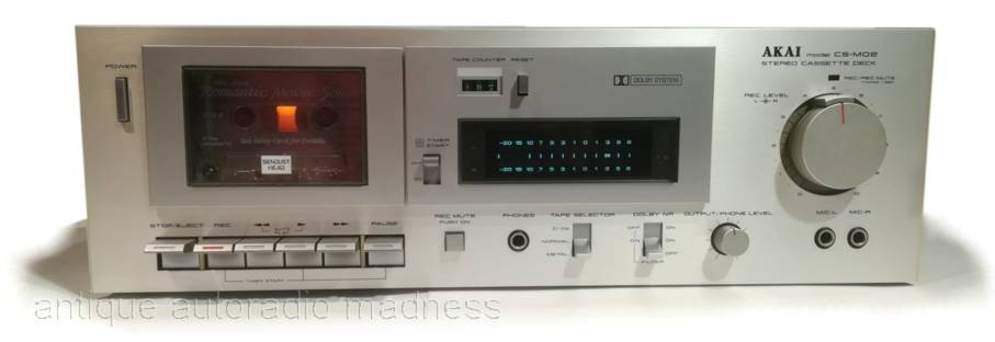 Deck audio cassette tape stereo model: AKAI CS-M02 -2