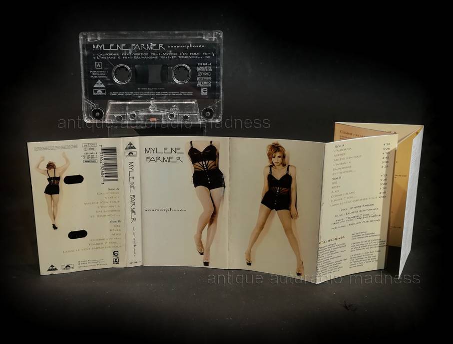 Vintage compact audio cassette: Mylene FARMER "Anaphormose" 1995 