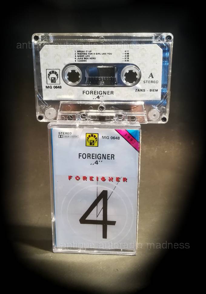Compact audio cassettes collection: FOREIGNER "4"