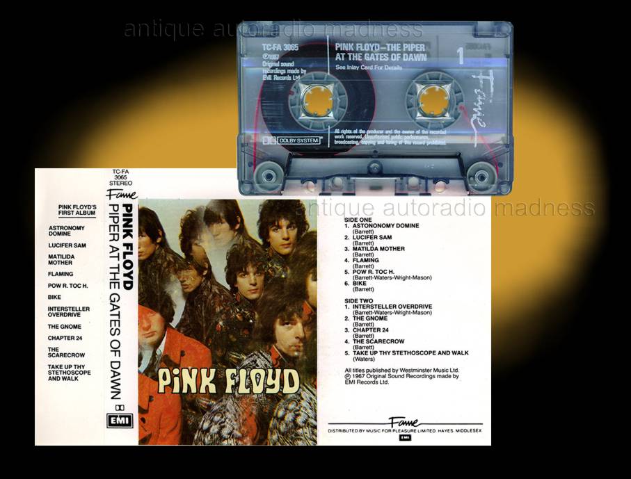 PINK FLOYD Compact audio cassette collection - "Piper at the gates of Dawn"
