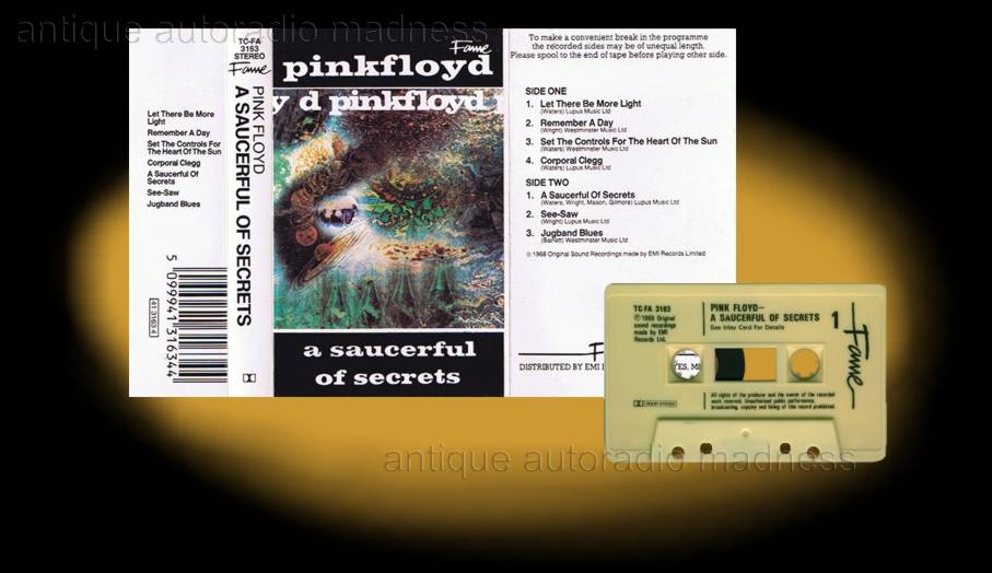 PINK FLOYD Compact audio cassette collection - " A Saucerful of Secrets"