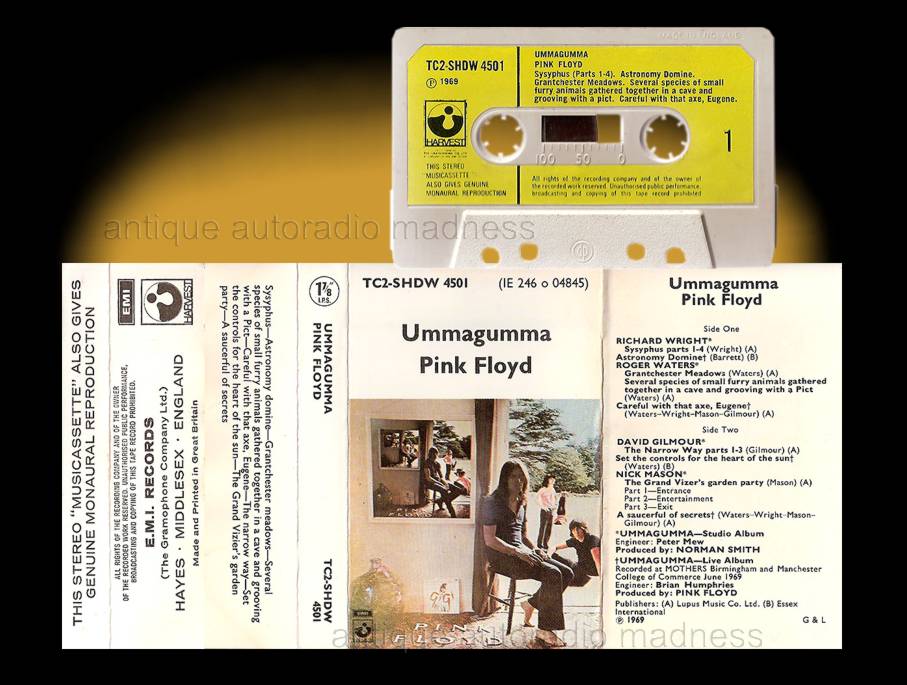 PINK FLOYD Compact audio cassette collection - "UMMAGUMMA"