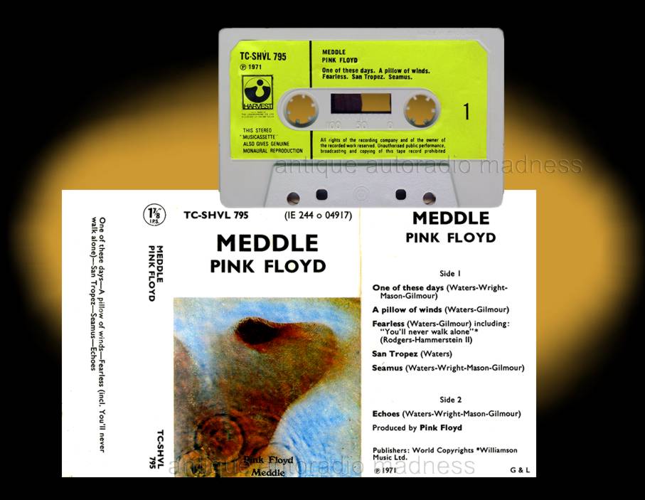 PINK FLOYD Compact audio cassette collection - "MEDDLE" 1971