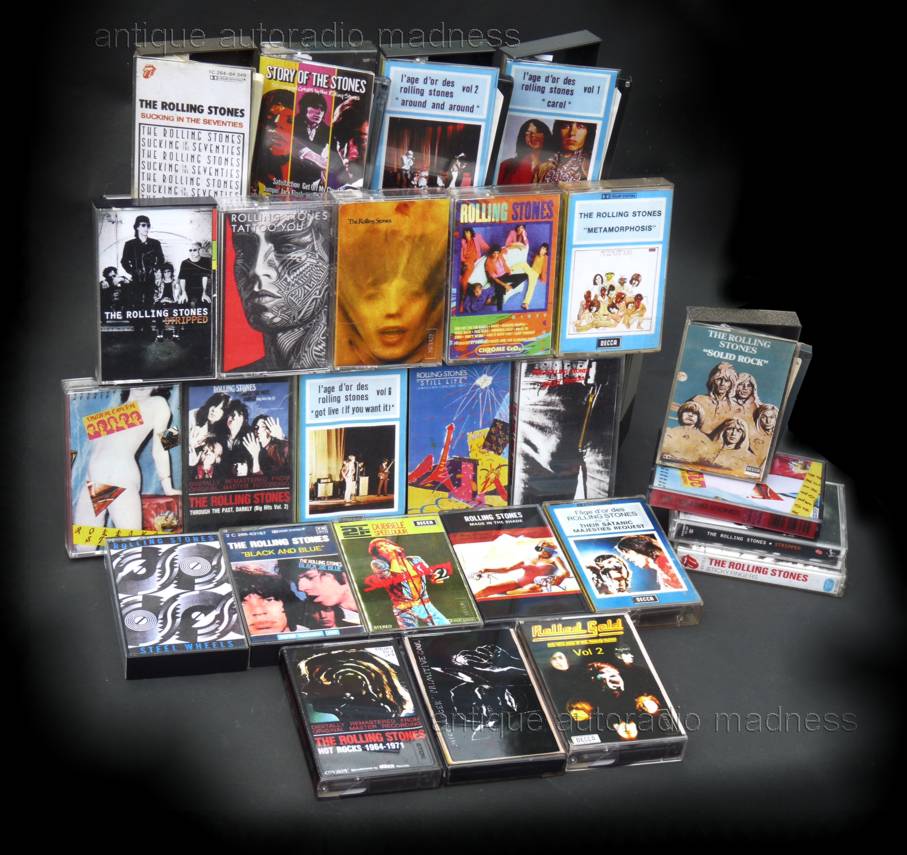 Collection de cassettes audio The ROLLING STONES series