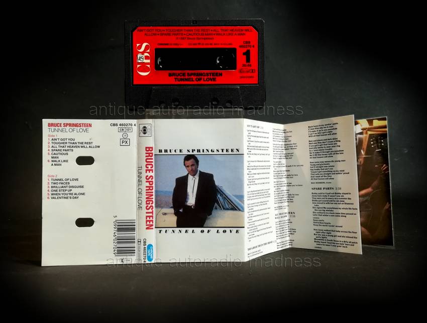 Old school compact audio cassette collection: Bruce SPRINGSTEEN - "Tunnel of Love" - 1987 