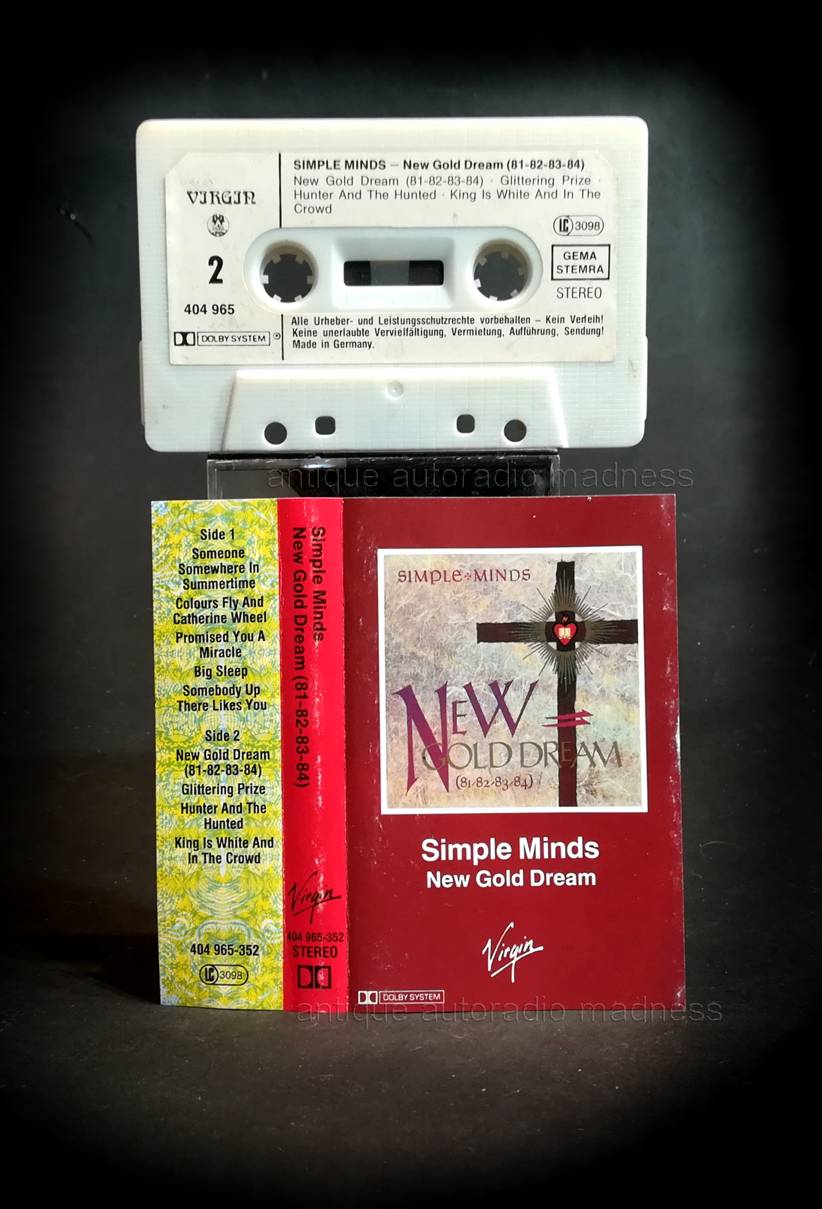 Vintage compact audio cassette collection: SIMPLE MINDS - New Gold Drama 