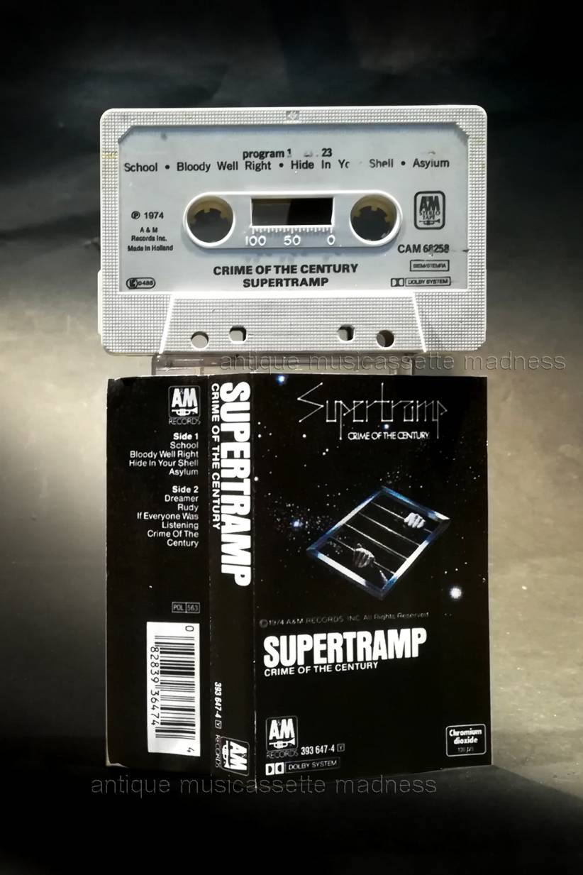 Mini cassette vintage de collection: SUPERTRAMP - Crime of The Century (1974)  