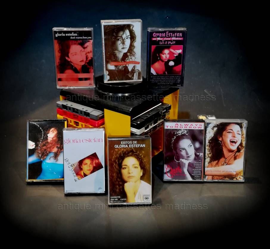 Vintage compact audio cassette collection Audio tape minicassette