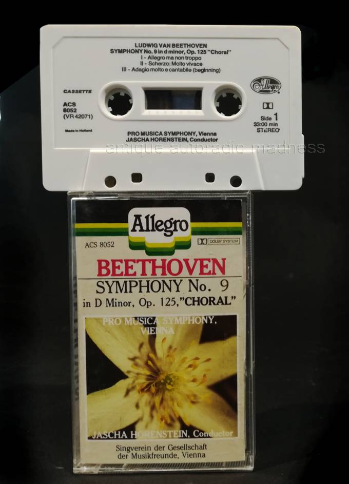 Cassette audio Ludwig Van Beethoven - Symphonie n 9