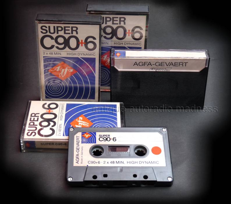 Minicassette audio AGFA Gevaert High Dynamic Super C 90+6 (1972)