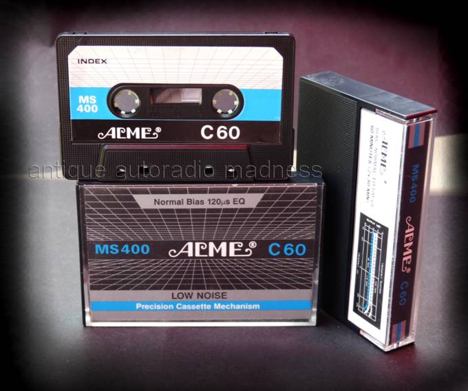 Old compact audio cassette model: Acme MS 400 C 60