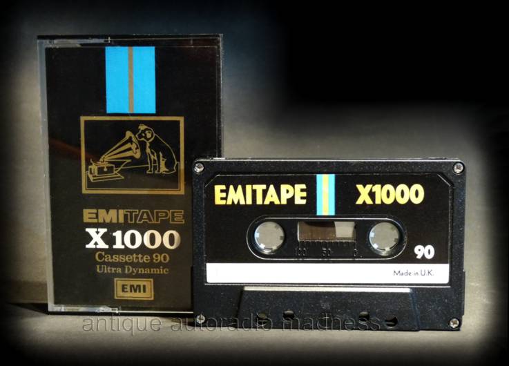 Vintage compact mini cassette EMI model: X1000 Ultra Dynamic - 90 (1975)
