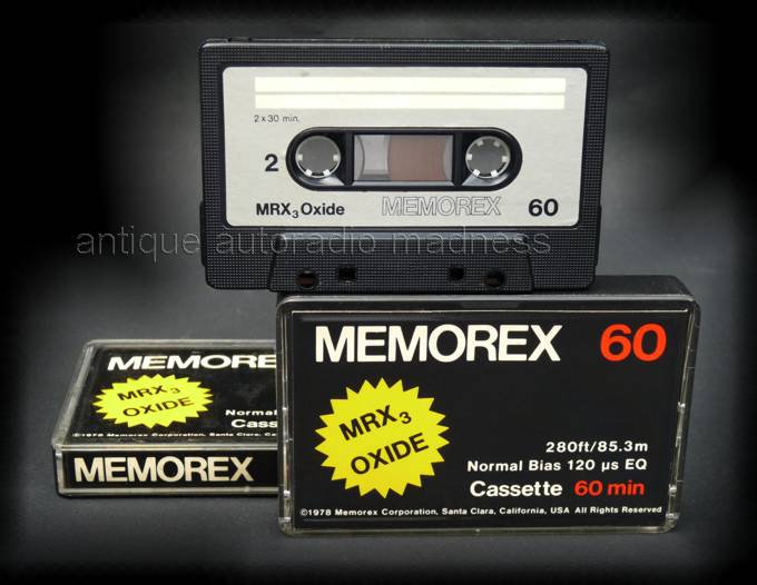 Memorex audio tape: MRX3 Oxide - 60 (1978)