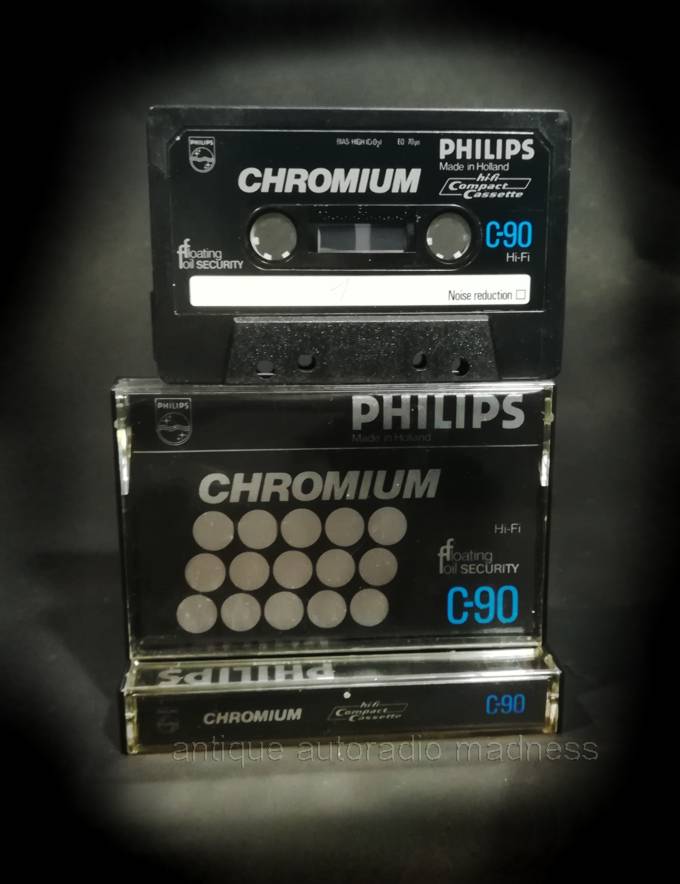 Audio tape mini cassette PHILIPS (1978) type Chromium C 90