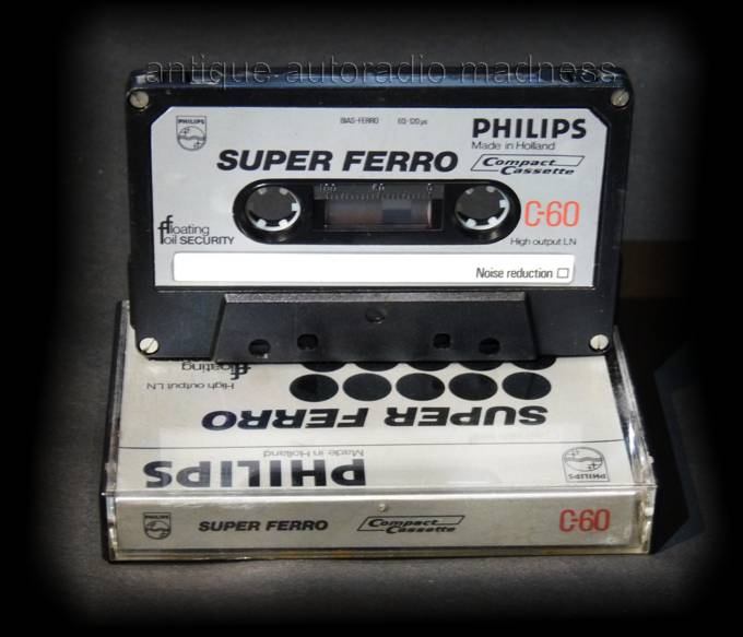 Audio tape mini cassette PHILIPS (1978) type SuperFerro C 60