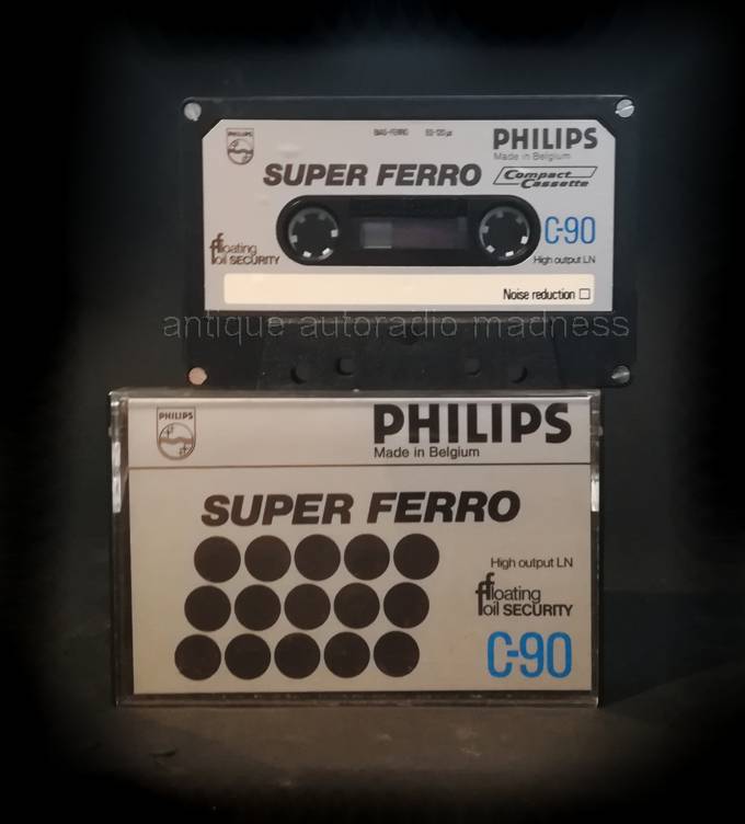 Audio tape mini cassette PHILIPS (1978) type SuperFerro C 90