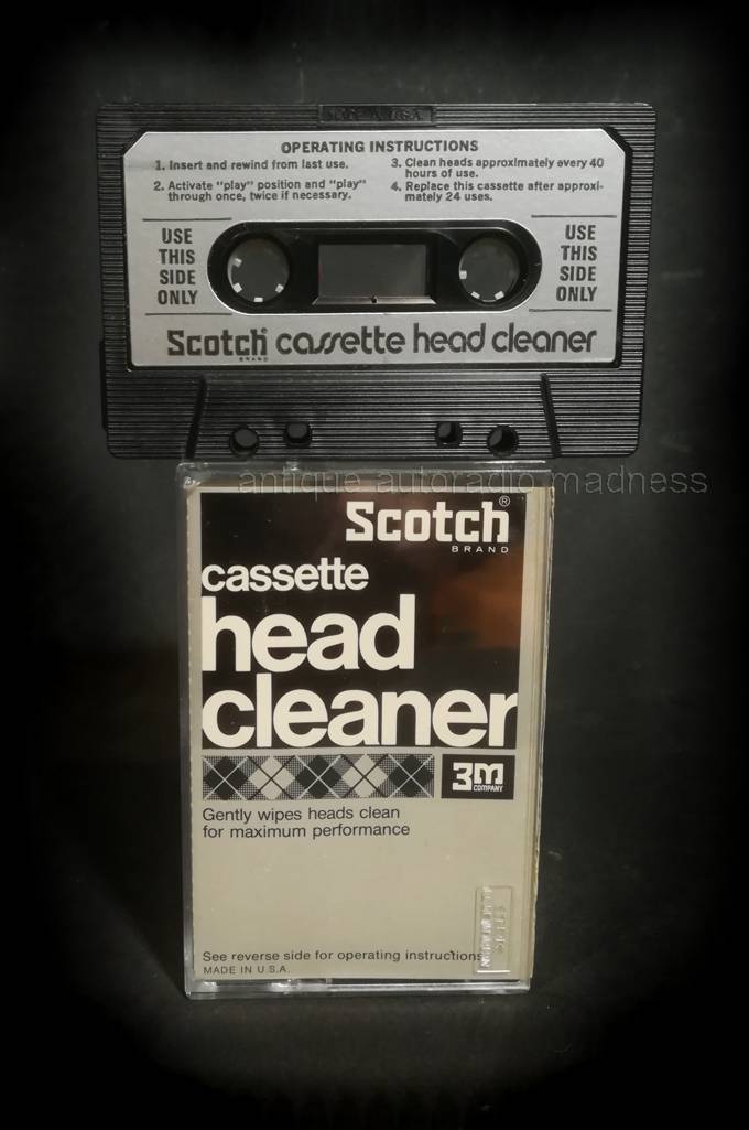Vintage Scotch compact audio mini cassette: Head cleaner 