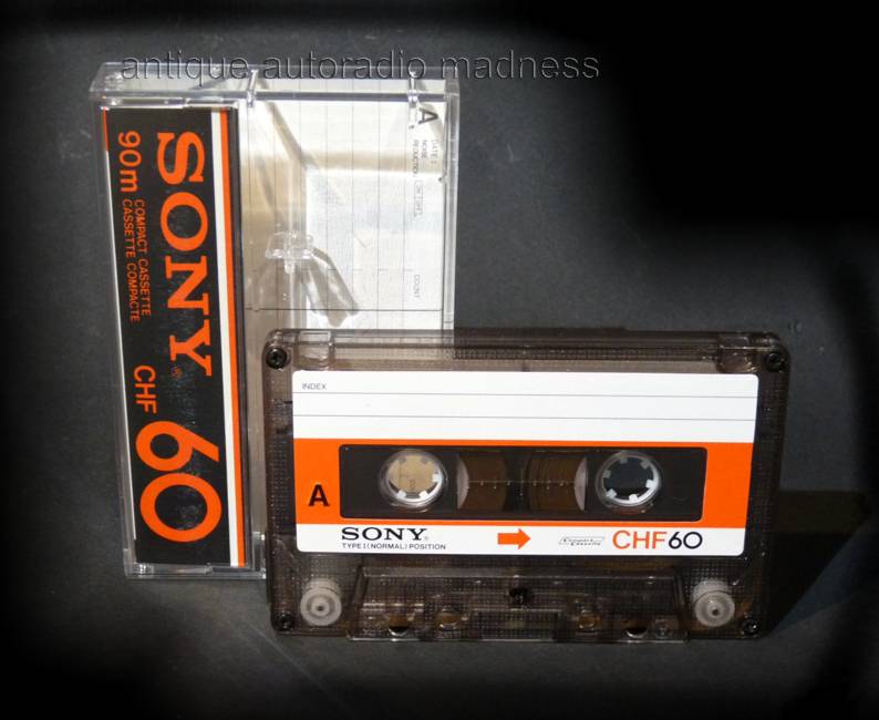 Vintage SONY compact audio tape cassette  typ CHF60 year 1978