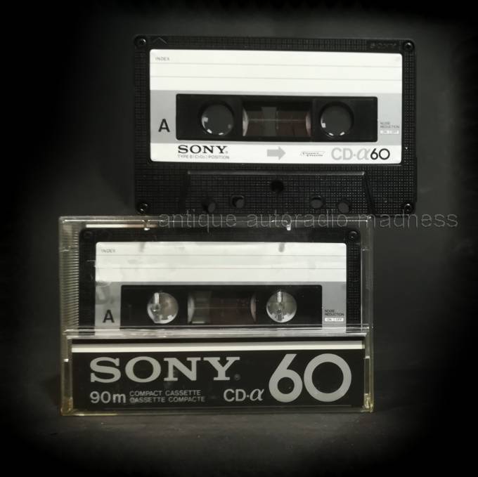 Vintage SONY compact audio tape cassette  typ CD-Alpha60 year 1978