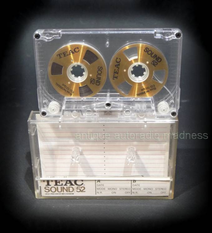 Vintage compact audio cassette collection: TEAC model Reel to Reel (Sound 52)