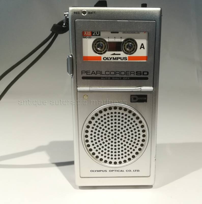 Vintage Dictaphone OLYMPUS model PearlCorder SD (Voice cassette recorder)
