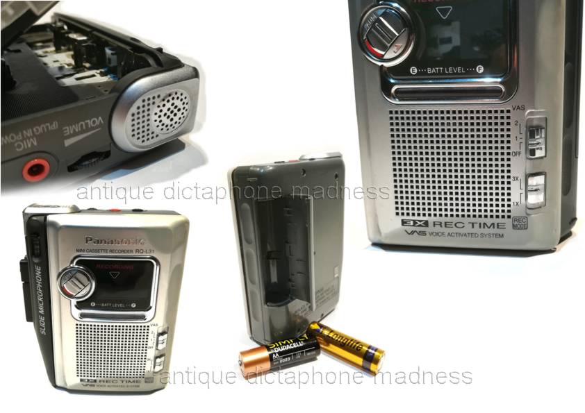 Vintage mini cassette recorder model RQ-L31 - Voice Activated System - 5 