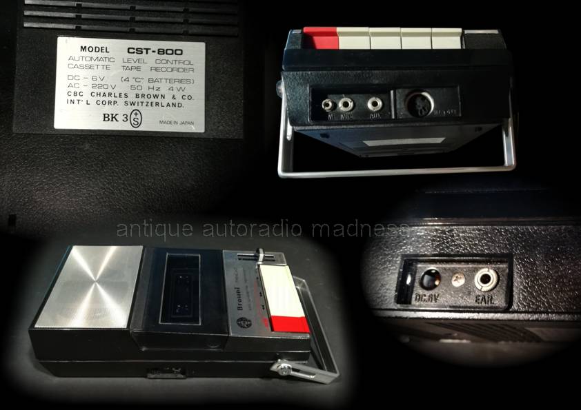 Vintage mini cassette recorder BROWNI model CST-800
