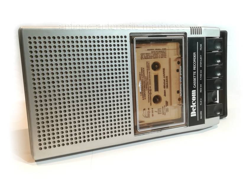 Vintage portable mini cassette recorder DELCOM model unknow