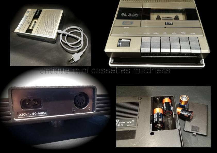 Lecteur enregistreur minicassette vintage ITT modèle SL 500 - 4