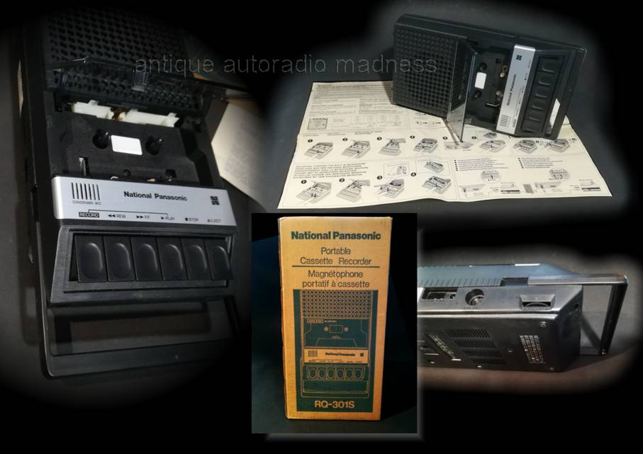 Old school Portable cassette recorder National PANASONIC model RQ-301-S - 2