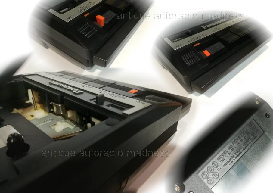 Old school Portable cassette recorder NATIONAL PANASONIC model RQ-2237A - 4