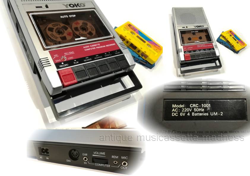 Oldschool portable cassette player-recorder YOKO model CRC-1001 - 3