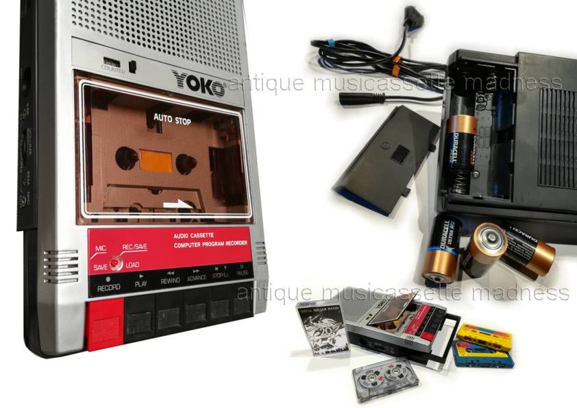 Oldschool portable cassette player-recorder YOKO model CRC-1001 - 4