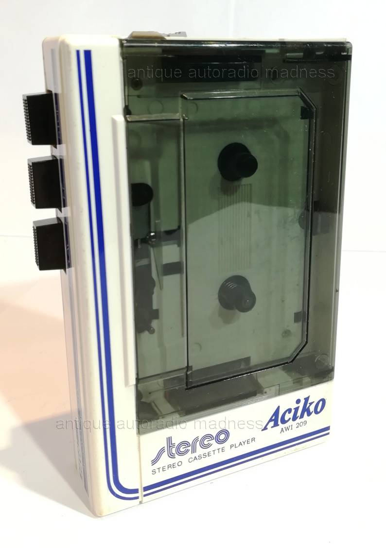 Vintage Mini stereo cassette player ACIKO model AWI-209 - Walkman