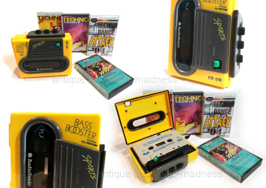 Walkman oldschool AudioSonic modèle CT-178 "Sports All Weather" (Stereo cassette player) - 2