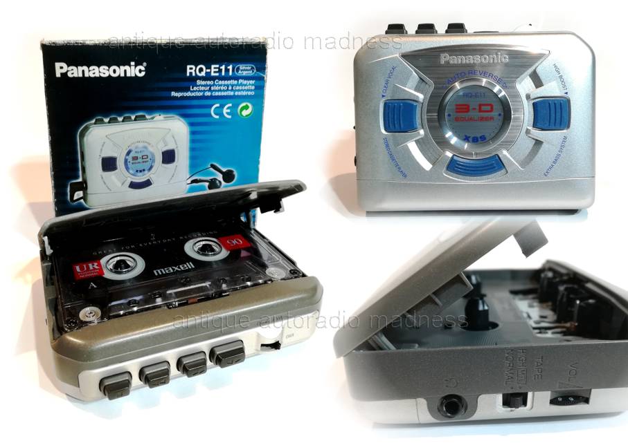 Walkman vintage mini cassette player PANASONIC model RQ-E11 (Stereo auto-reverse cassette player) - 4