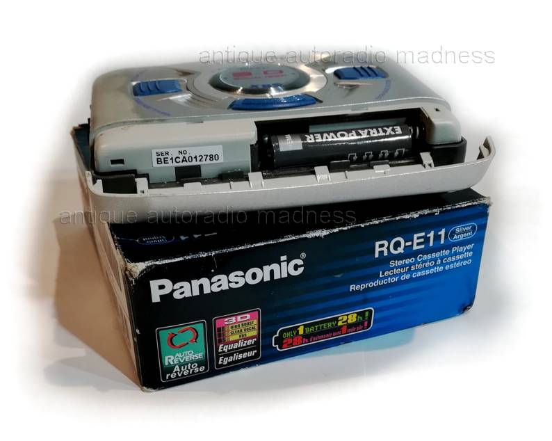 Walkman vintage mini cassette player PANASONIC model RQ-E11 (Stereo auto-reverse cassette player) - 5