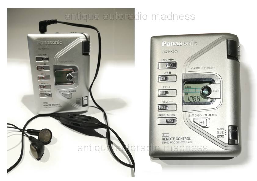 Vintage walkman mini cassette player - Stereo radio PANASONIC model RQ-NX60V - 3