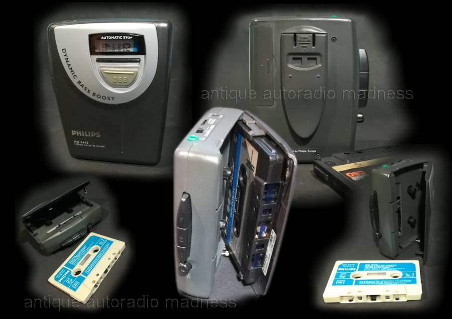 Walkman vintage mini cassette player PHILIPS model AQ-6463 - 3