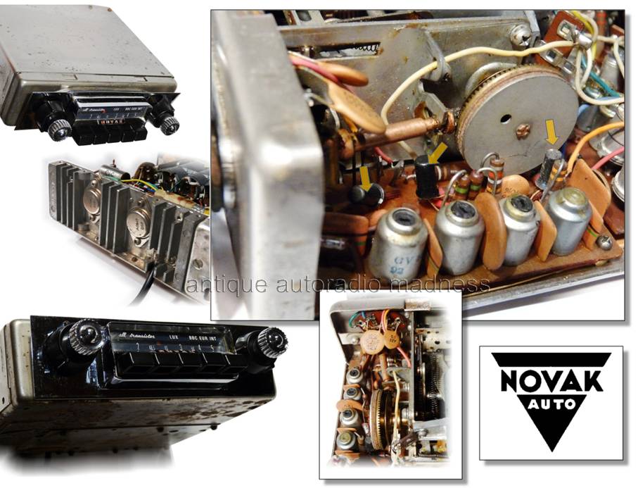Autoradio vintage NOVAK 1961 - détails techniques