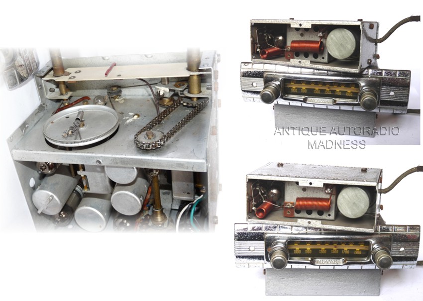 Oldschool NOVAK car radio 1952 - Solid Chrome car radio - Technical details - 2